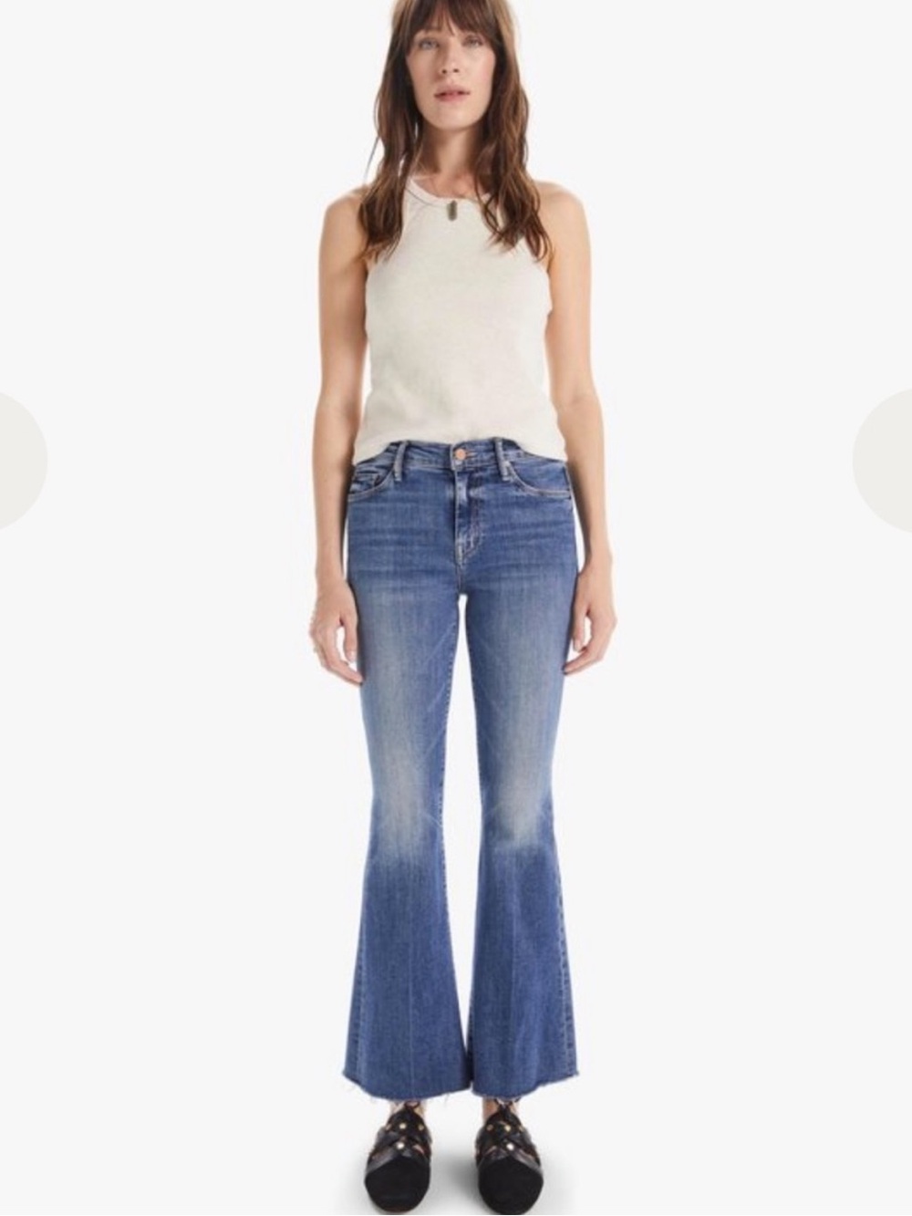 MOTHER The Weekender Fray Walking On Coals in Blue Size 29 - Picture 5 of 13